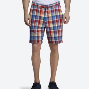 Nautica Classic Fit Plaid  Walking Shorts